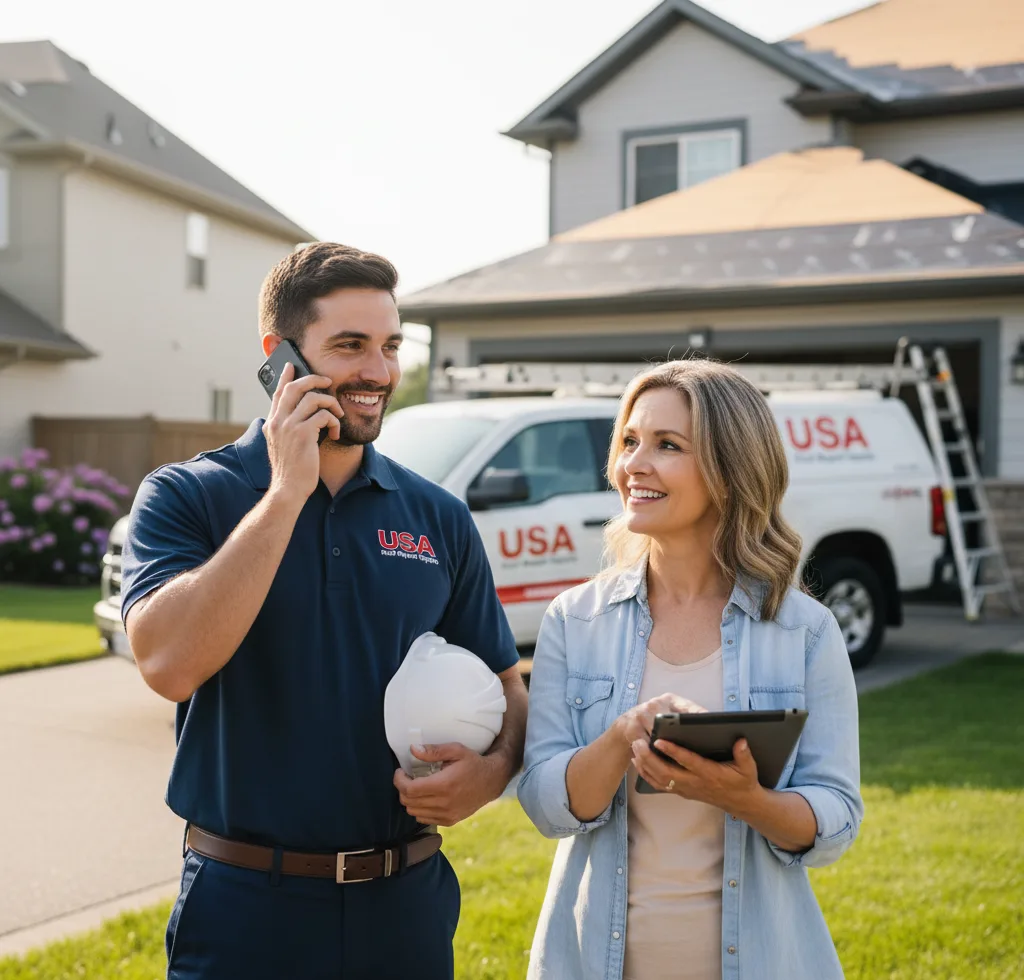 USA Roof Repair Experts customer support in Center Line